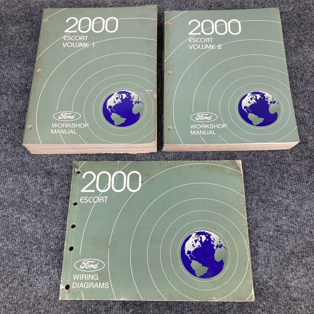 Auto Books Lot of 3 Ford Escort Workshop Repair Manuals 2000